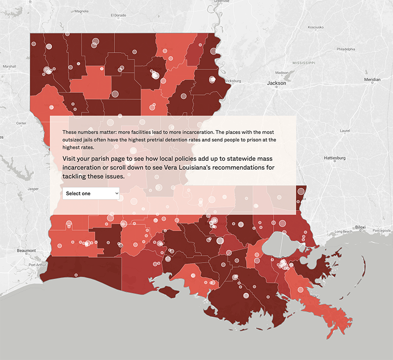 Louisiana Locked Up A Problem in Every Parish Vera Institute of Justice
